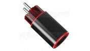 VIBORG VE504AG Power Connector Schuko Pure Silver Cryo Treated Ø18mm