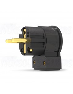 Viborg Audio LE505G - 90 ° Schuko connector 16A/250V - Gold plated
