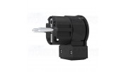 Viborg Audio LE505R - 90 ° Schuko connector 16A/250V - Rhodium plated