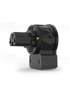 Viborg Audio LF505G - IEC 90 ° connector 16A/250V - Gold plated