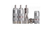 Viborg Audio VR107R RCA Connector - Rhodium Plated 13mm cable hole  (PAIR)