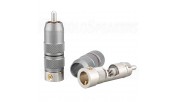 Viborg Audio VR107R RCA Connector - Rhodium Plated 13mm cable hole  (PAIR)