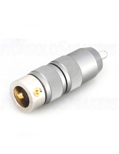 Viborg Audio VR107R RCA Connector - Rhodium Plated 13mm cable hole  (PAIR)
