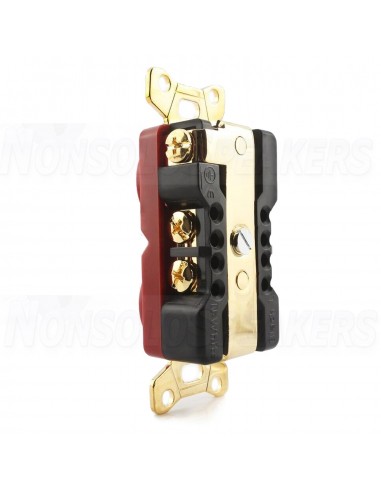Viborg VM02G  - USA wall socket in 100% copper Gold Plated