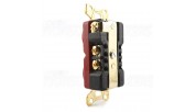 Viborg VM02G  - USA wall socket in 100% copper Gold Plated