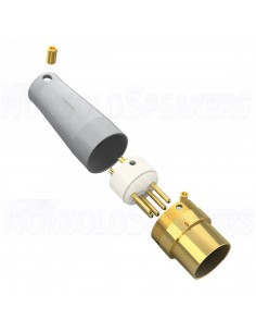 VIBORG ND05G DIN Connector 5 Poles Silver Plated Copper / 24k Gold Ø9mm 2