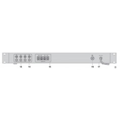 MONACOR SA-250 / SW 1U mixing amplifier 2x30Wrms