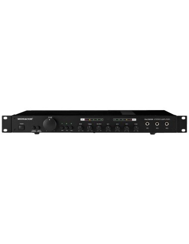 MONACOR SA-250 / SW 1U mixing amplifier 2x30Wrms