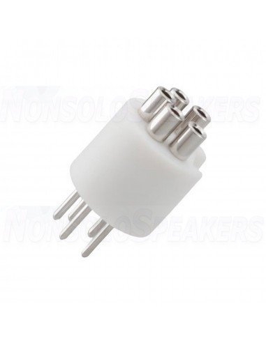 VIBORG LP107R - Male Pentapolar DIN connector Rhodium plated