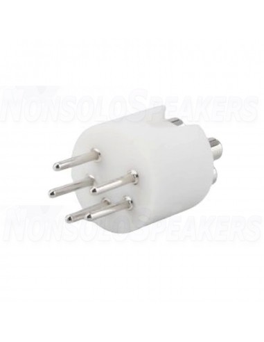 VIBORG LP107R - Male Pentapolar DIN connector Rhodium plated
