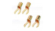 Monacor SPC-60/L fork gold plated - set of 4 pieces