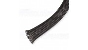 PET Expandable Braided Sleeving - Black - 14mm - 38.2mm - 1 meter