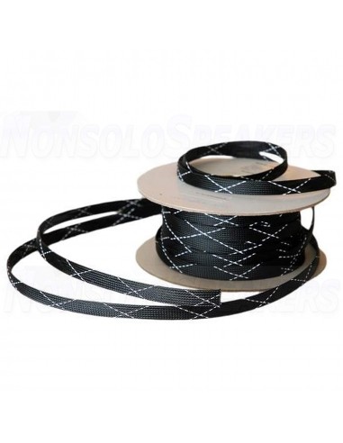 Expandable black and white sleeve - 2.55mm - 6.37mm - 1 Meter