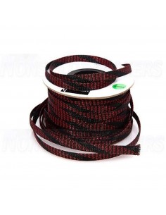Expandable sleeve black and red copper - 2.55mm - 6.37mm - 1 meter