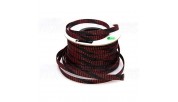 Expandable sleeve black and red copper - 2.55mm - 6.37mm - 1 meter