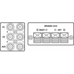 MONACOR SA-100 Stereo Amplifier 2x20Wrms