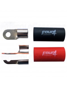 FOUR Connect 4-690916 M6 ring terminal 50mm², 1x red ja 1x black 2