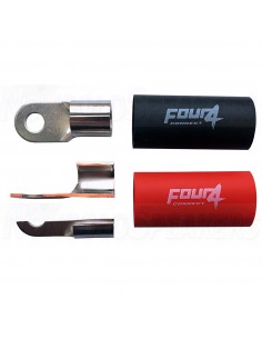 FOUR Connect 4-690915 M6 ring terminal 35mm², 1x red + 1x black 2