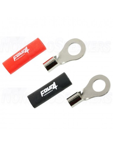 FOUR Connect 4-690917 M8 ring terminal 10mm², 1x red + 1x black