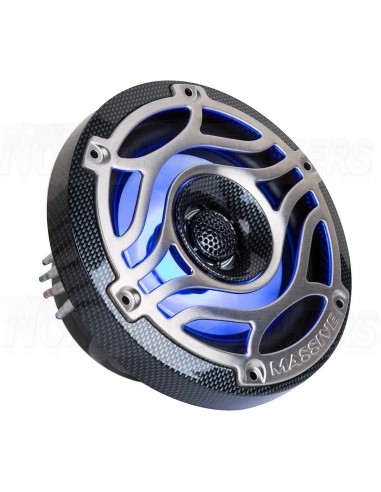 Massive Audio T65S - 6.5" 160 Watts Marine Coaxial LED Speakers Pair