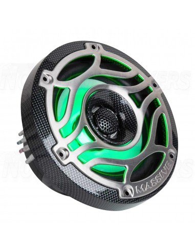 Massive Audio T65S - 6.5" 160 Watts Marine Coaxial LED Speakers Pair