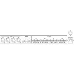 MONACOR PA-1450D 4-ch PA amplifier 4x50W
