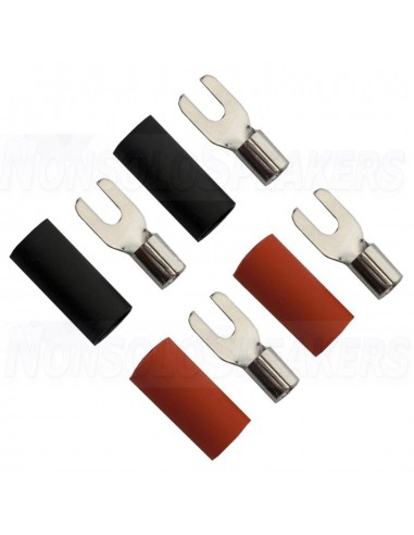 FOUR Connect 4-690812 M4 fork connector 6.0mm², 2xRed and 2xBlack