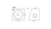 C88 subwoofer enclosure 8"/20cm 8 liters