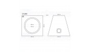 C1240 subwoofer enclosure 12"/30cm 40 liters