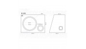 B1250 subwoofer enclosure 12"/30cm 50 liters