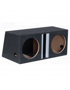 B1250sx2 subwoofer enclosure 2 x 12"/30cm 2x50 liters