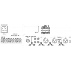 MONACOR PA-1200 ZONE Mixing Amplifier 120W