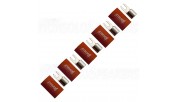 FOUR Connect 4-690827 M4 Fork Connector 20mm², 5x Red
