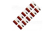 FOUR Connect 4-690825 M4 Fork Connector 6.0 Mm², 10x Red