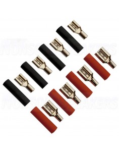 FOUR Connect 4-690755 Flat Connector 2.5mm2 - 2x4.8mm/2x6.3mm Red + 2x4.8mm/2x6.3mm Black