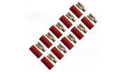 FOUR Connect 4-690746 Flat Connector 6.0mm², Width 6.3mm, Red, 10pcs