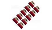 FOUR Connect 4-690743 Flat Connector 6.0mm², Width 4.8mm, Red, 10pcs