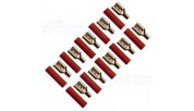 FOUR Connect 4-690745 Flat Connector 2.5mm², Width 6.3mm, Red, 10pcs