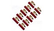 FOUR Connect 4-690742 Flat Connector 2.5mm², Width 4.8mm, Red, 10pcs