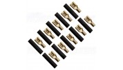 FOUR Connect 4-690735 Flat Connector 2.5mm², Width 4.8mm, Black, 10pcs