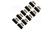 FOUR Connect 4-690736 Flat Connector 6.0mm², Width 4.8mm, Black, 10pcs