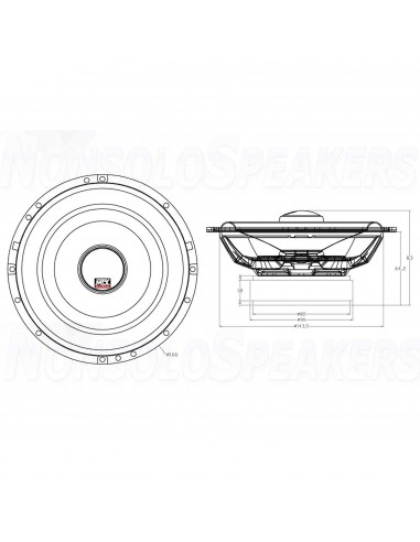 MTX Audio TX665C 165mm coaxial car speakers
