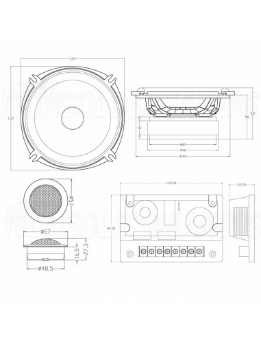 MTX Audio TX650S two way 130 mm car speakers