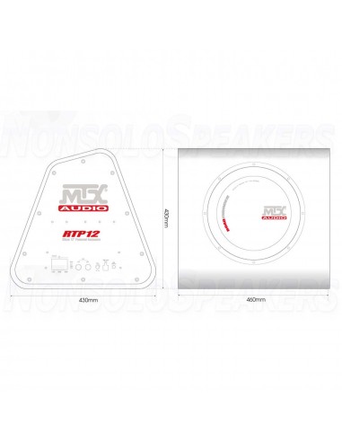 MTX Audio RTP12 12" (300 mm) active car subwoofer