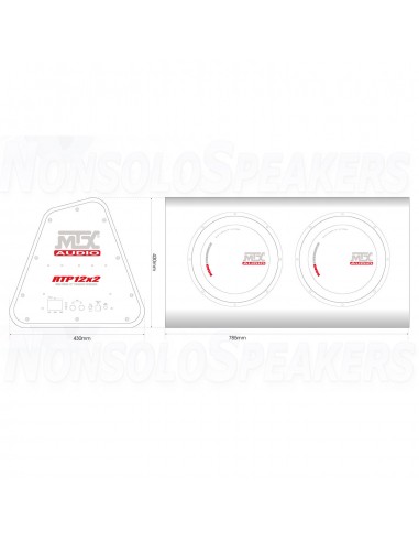 MTX Audio RTP12x2 (300 mm) active subwoofer for car