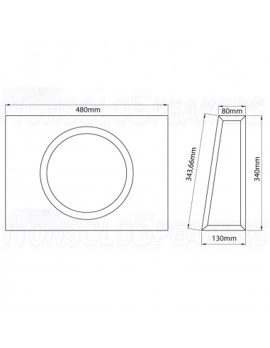MTX Audio RTF10AS 10" (250 mm) car subwoofer enclosure