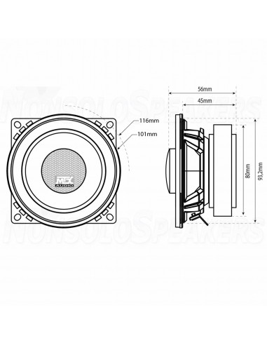 MTX Audio TR40C 100mm coaxials car speakers