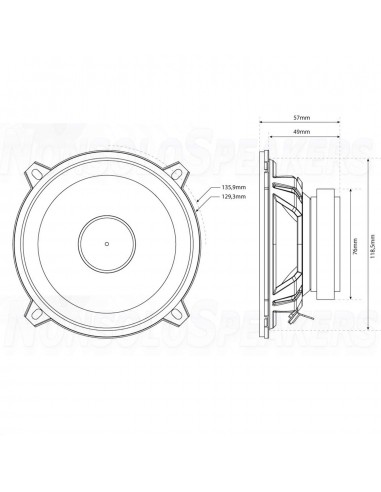 MTX Audio TR50S 130mm two way car speakers