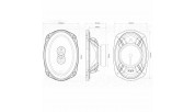 MTX Audio TX269C 6x9" two-way coaxial car speakers