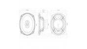MTX Audio TR69C 6x9" two-way coaxial car speakers